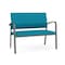 Lesro Newport 2 Seat Tandem Seating Metal Frame No Center Arms, Charcoal, OH Waterfall Upholstery NP1501 - alternate 1